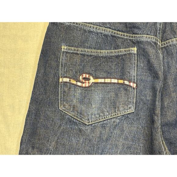 Ecko Unltd Men’s Size 38 Baggy Denim Shorts Hip-Hop Streetwear Blue - Picture 10 of 10